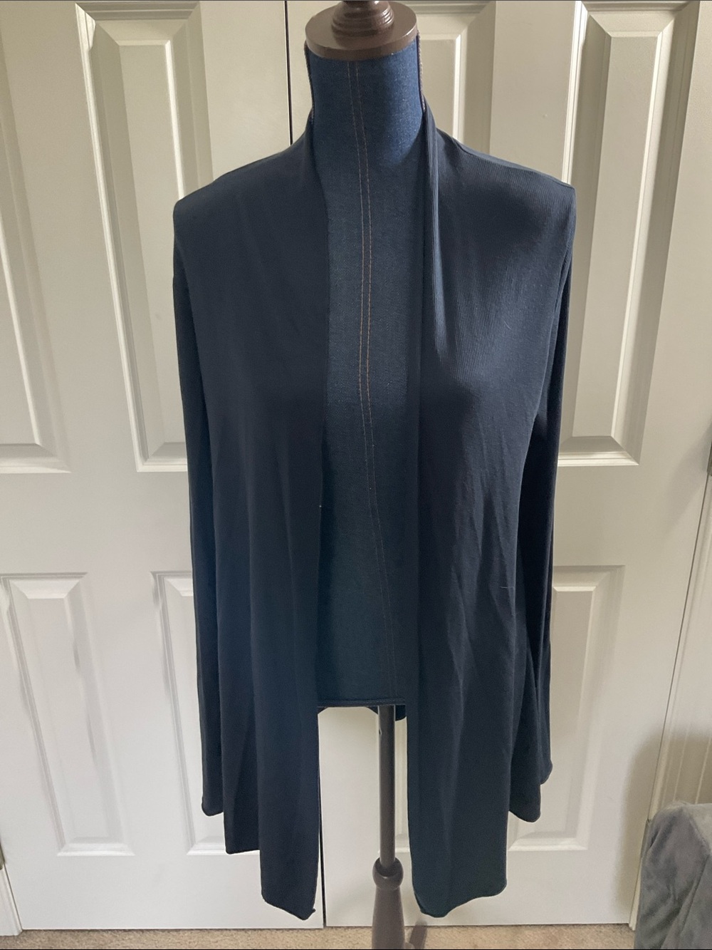 PJ Harlow Long Fine Ribbed Supima Cotton Modal Blend Cardigan NWOT